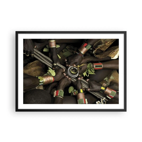 Affisch i svart ram - Vi är tillsammans - 70x50 cm