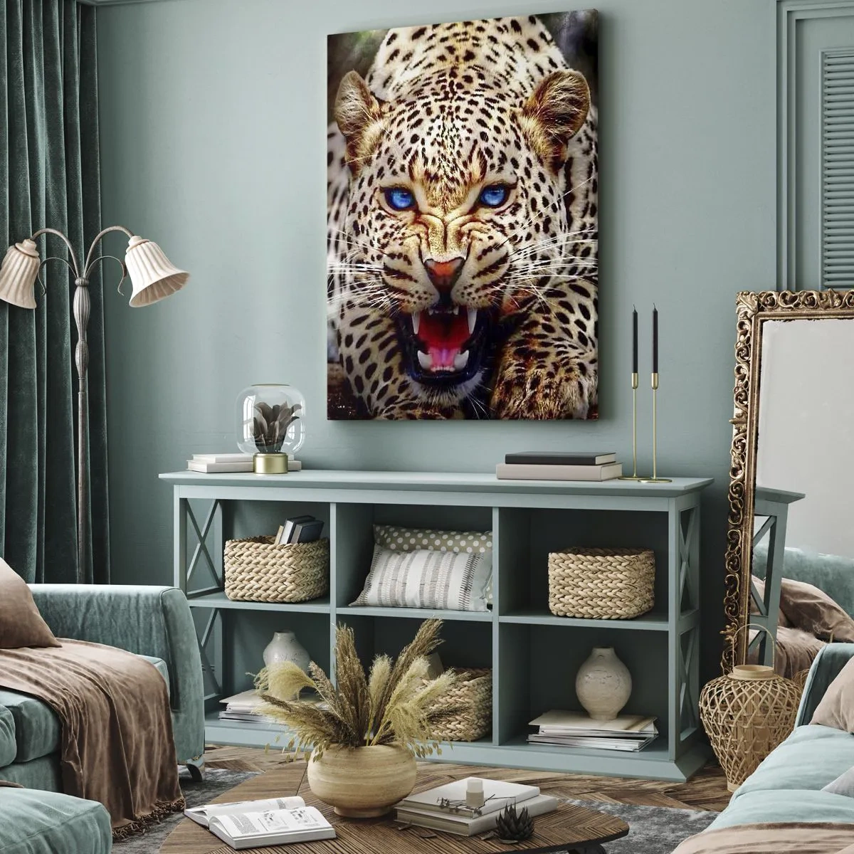 Canvastavla - Bild på duk - Ilska är dålig för skönheten - 55x100 cm