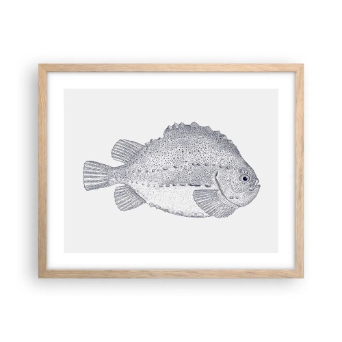 Affisch i ram av ljusek - Till naturforskarens album - 50x40 cm