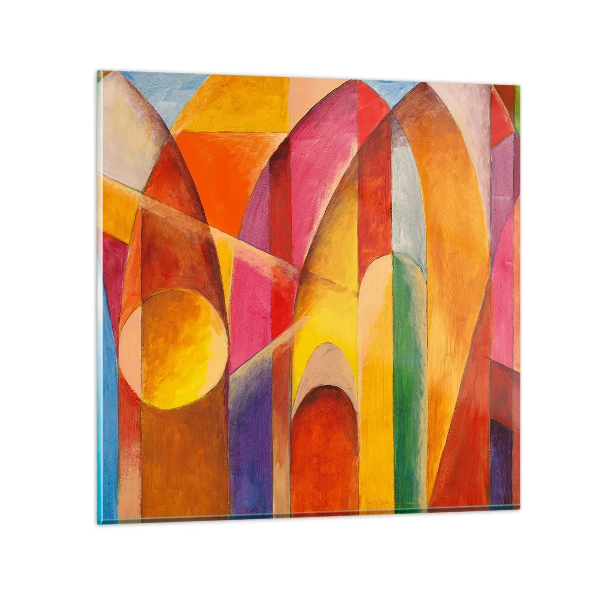 Glastavla - Bild på glas - Solens domkyrka - 60x60 cm
