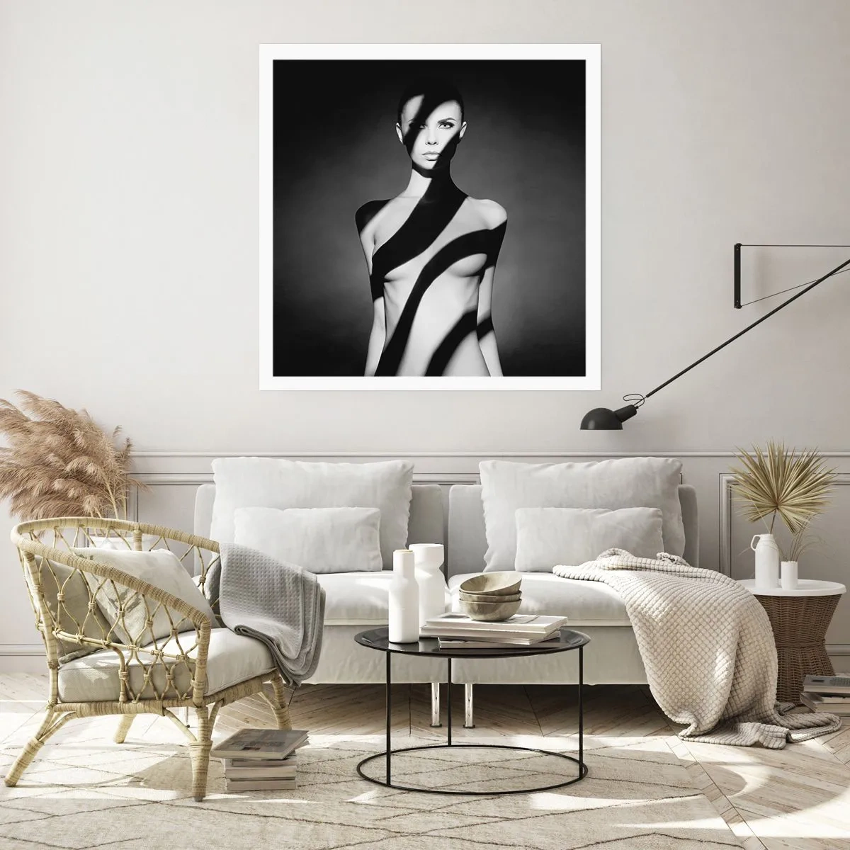 Affisch - I skenet och i skuggan - 50x50 cm