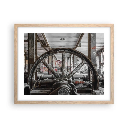 Affisch i ram av ljusek - Fabrikens hemliga liv - 50x40 cm