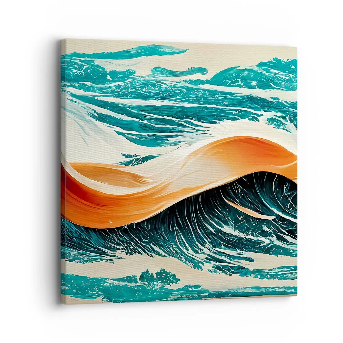 Canvastavla - Bild på duk - Surfarens dröm - 30x30 cm