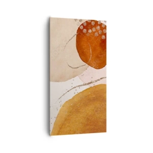 Canvastavla - Bild på duk - Rundhet och rörelse - 65x120 cm