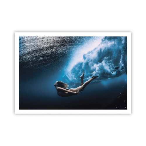 Affisch - Modern sjöjungfru - 100x70 cm