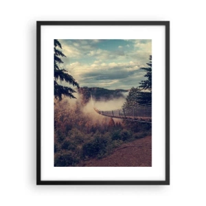 Affisch i svart ram - Över höstskogen - 40x50 cm