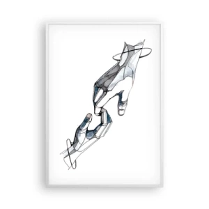 Affisch i vit ram - God gest - 70x100 cm
