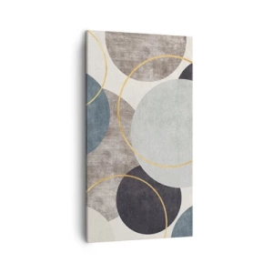 Canvastavla - Bild på duk - Cirkel efter cirkel - 45x80 cm