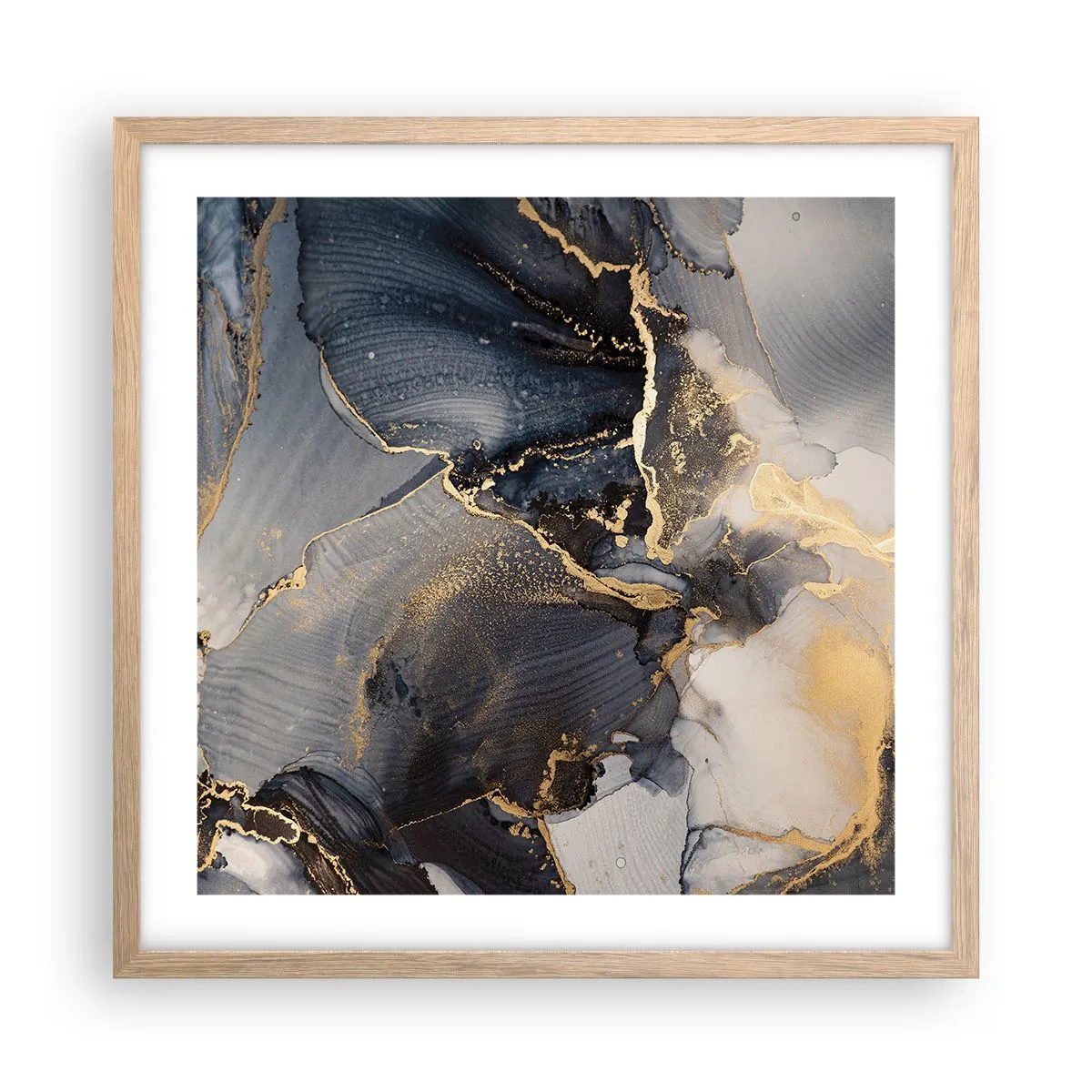 Affisch i ram av ljusek - En stens liv - 50x50 cm