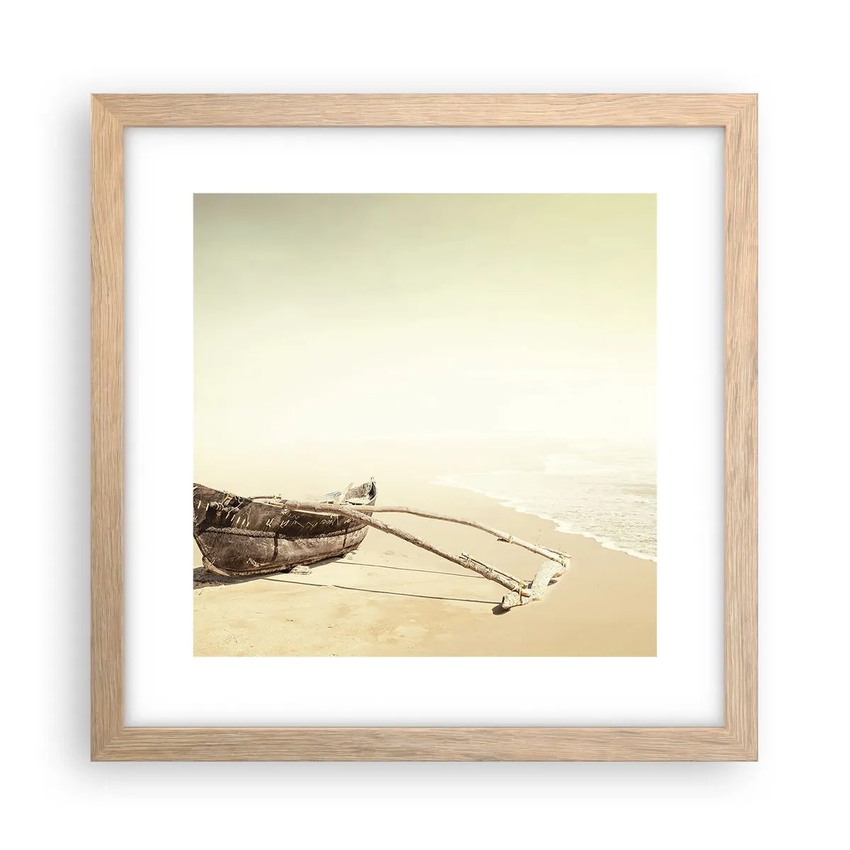 Affisch i ram av ljusek - Minne från sydliga hav - 30x30 cm