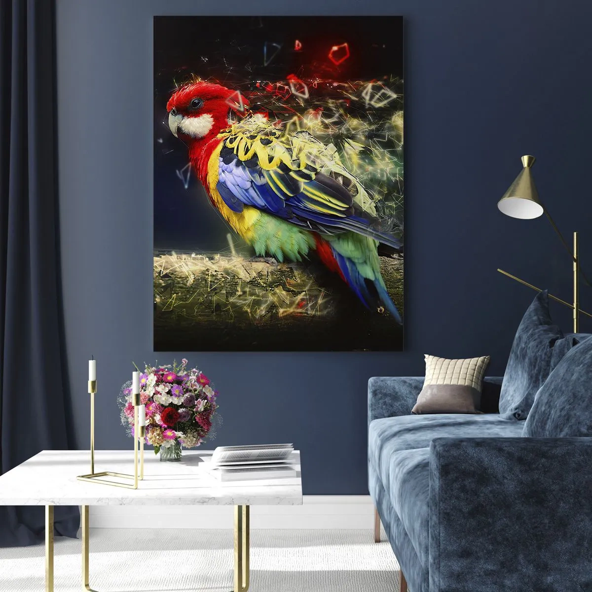Glastavla - Bild på glas - Skenets bud - 70x100 cm