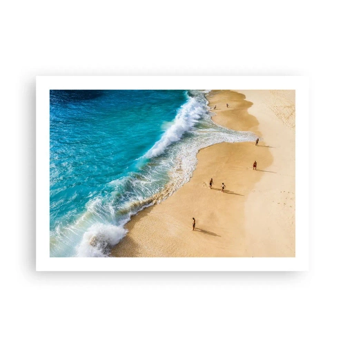 Affisch - Och sedan solen, stranden... - 70x50 cm