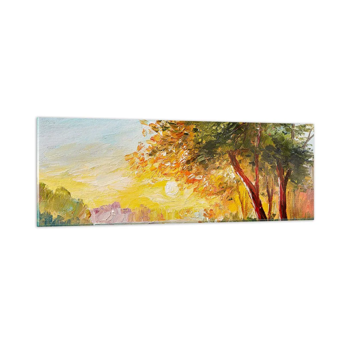 Glastavla - Bild på glas - Et in Arcadia ego - 90x30 cm
