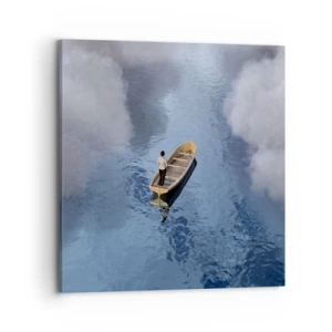 Canvastavla - Bild på duk - Livet - resan - det okända - 70x70 cm