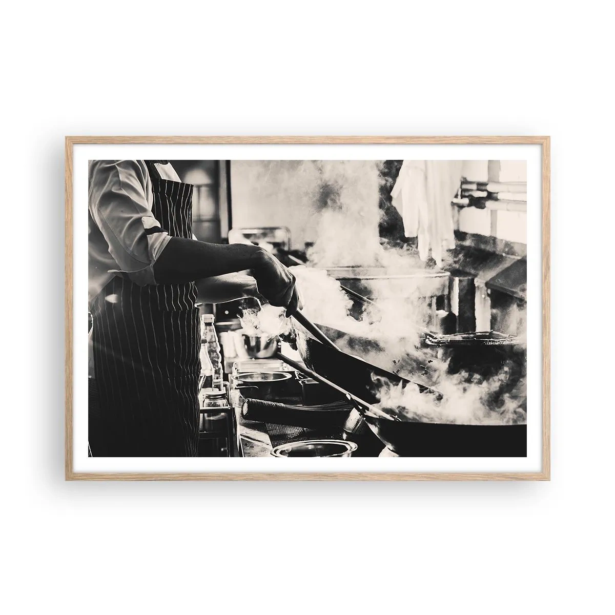 Affisch i ram av ljusek - Alkemi av smaker - 100x70 cm