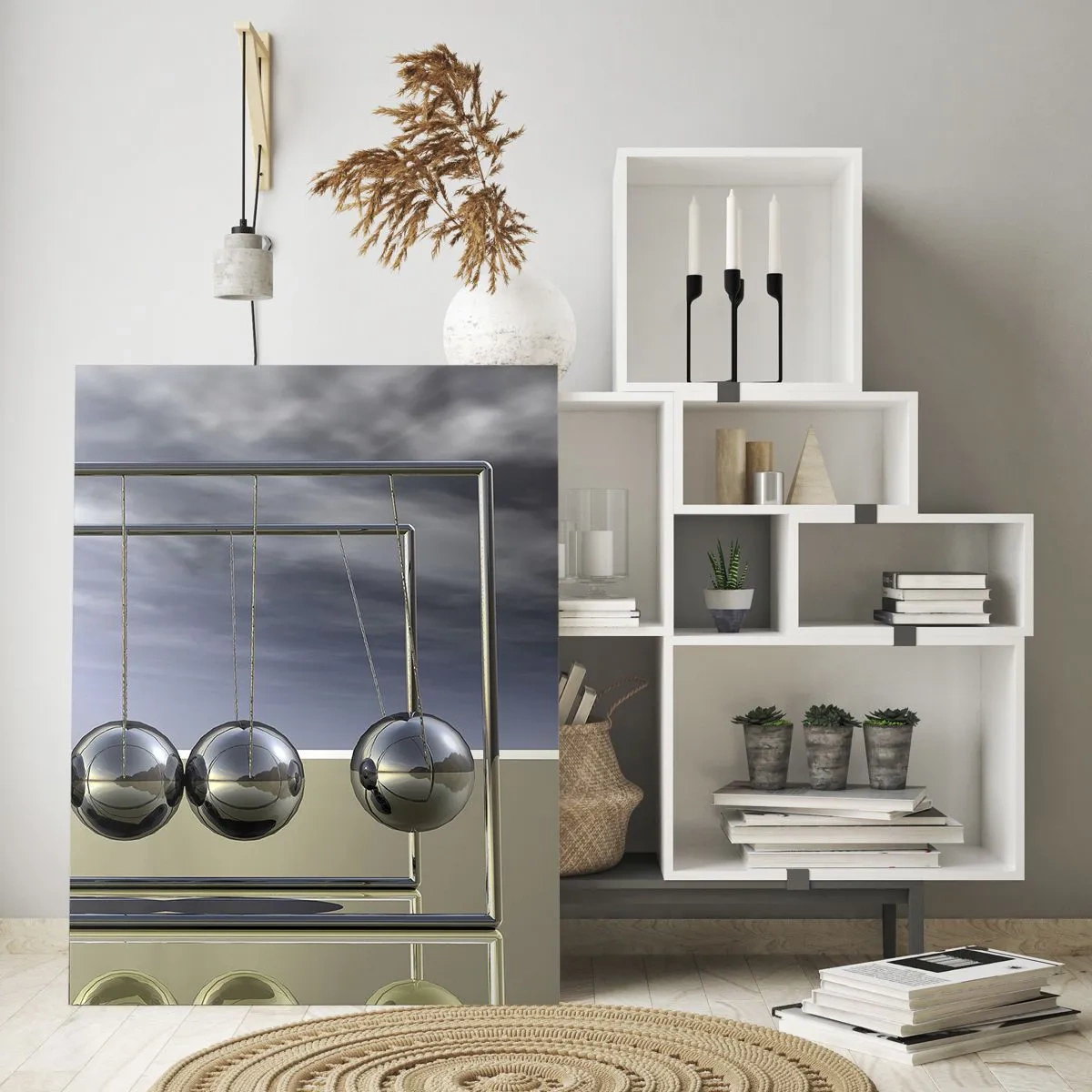 Glastavla - Bild på glas - Ljusets energi - 50x70 cm