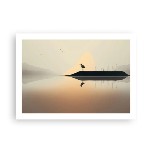 Affisch - Herre på sjön - 70x50 cm