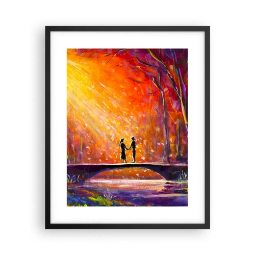 Affisch i svart ram - Himlen älskar också dem - 40x50 cm