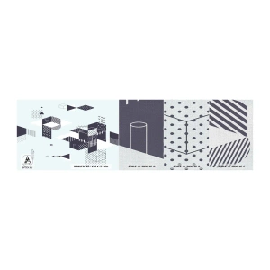 Provbit av fototapet Premium Canvas - I matematikerns själ - Abstraktion, Bit, Modernt mönster - 100x30 cm