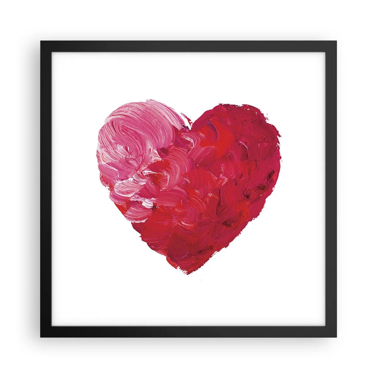Affisch i svart ram - All you need is love - 40x40 cm