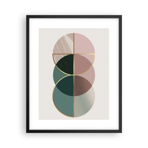 Affisch i svart ram - Hjul efter hjul... - 40x50 cm