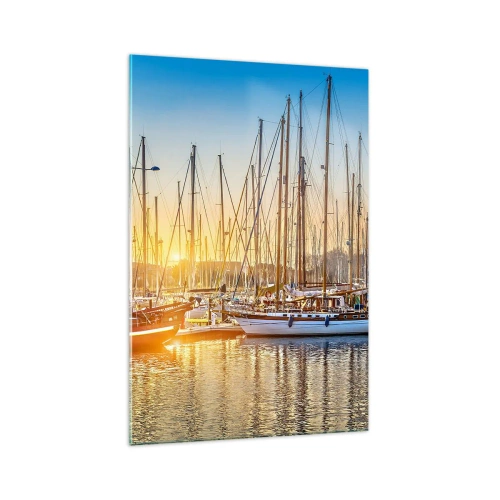 Glastavla - Bild på glas - Vinden måste också sova - 70x100 cm