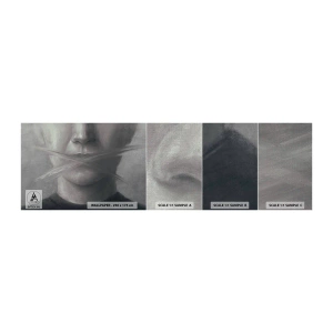 Provbit av fototapet Premium Canvas - Inte ett ord - Abstraktion, Grafik, Ansikte - 100x30 cm