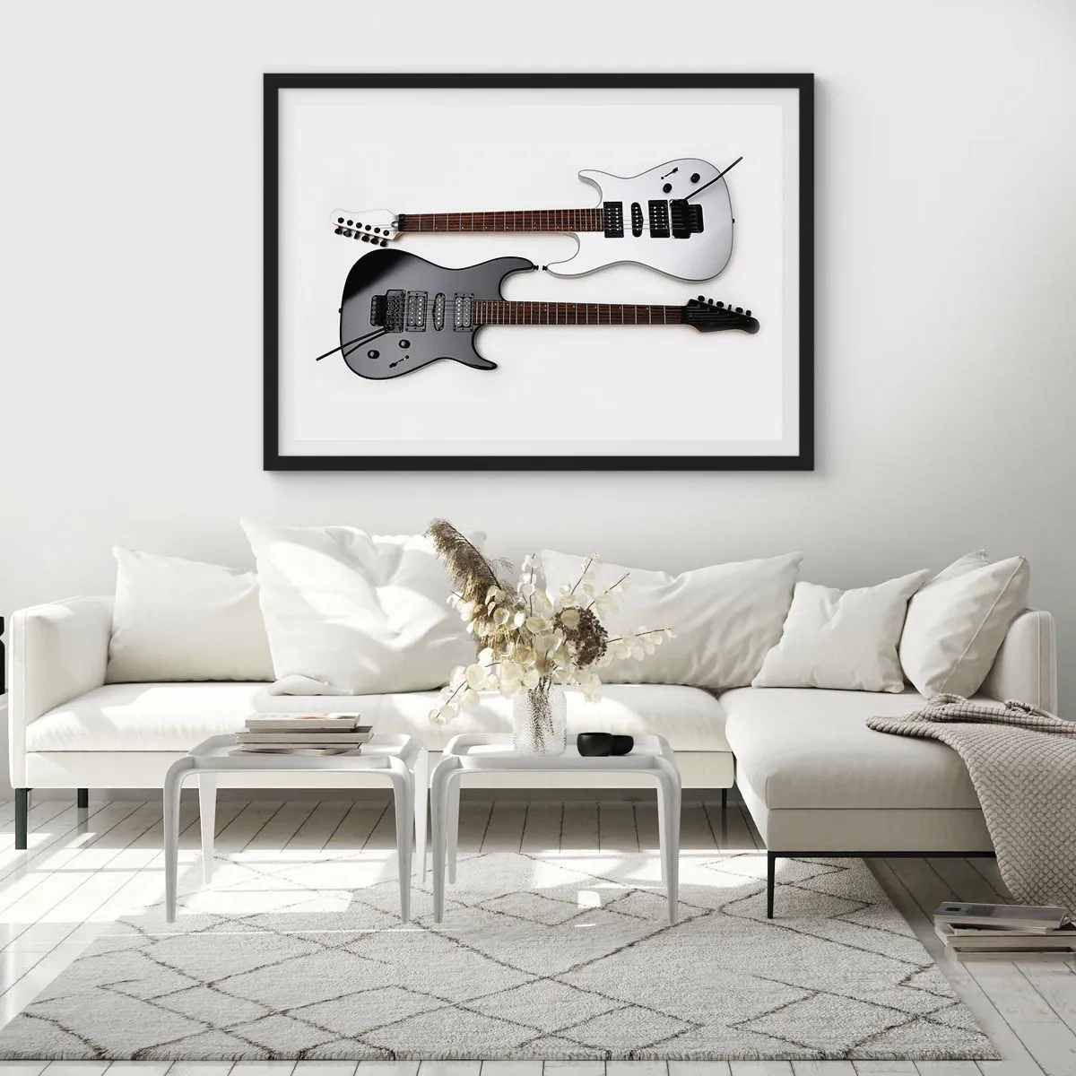 Affisch i svart ram - Formens harmoni - 91x61 cm