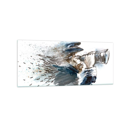 Glastavla - Bild på glas - Tio i Beauforts skala - 120x50 cm