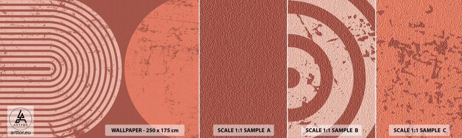 Fototapet Prov Standard Eco - Nära relation - Minimalism, Modern, Abstraktion - 100x30 cm