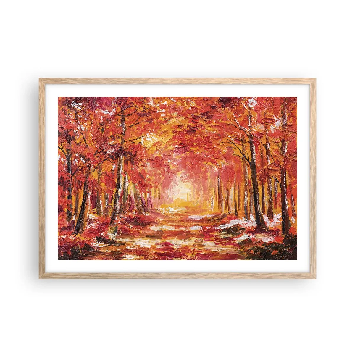 Affisch i ram av ljusek - Kopparskog - 70x50 cm