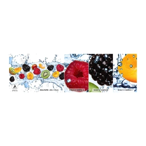 Fototapet Prov Standard Eco - Lek med oss - Frukt, Abstraktion, 3D - 100x30 cm