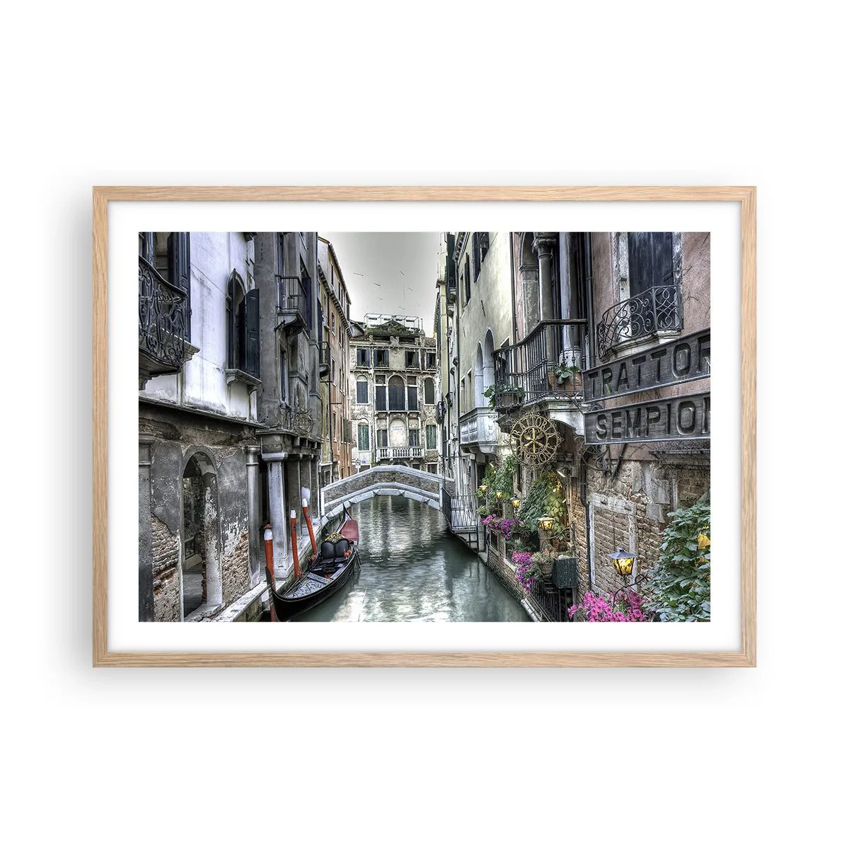Affisch i ram av ljusek - Tyst begrundan sedan några sekel - 70x50 cm