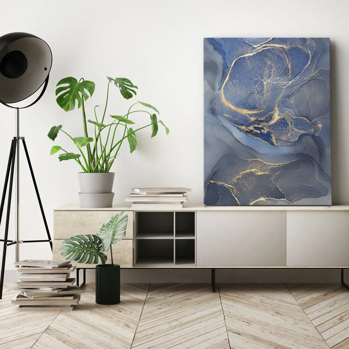 Canvastavla - Bild på duk - Gulddamm - 50x70 cm