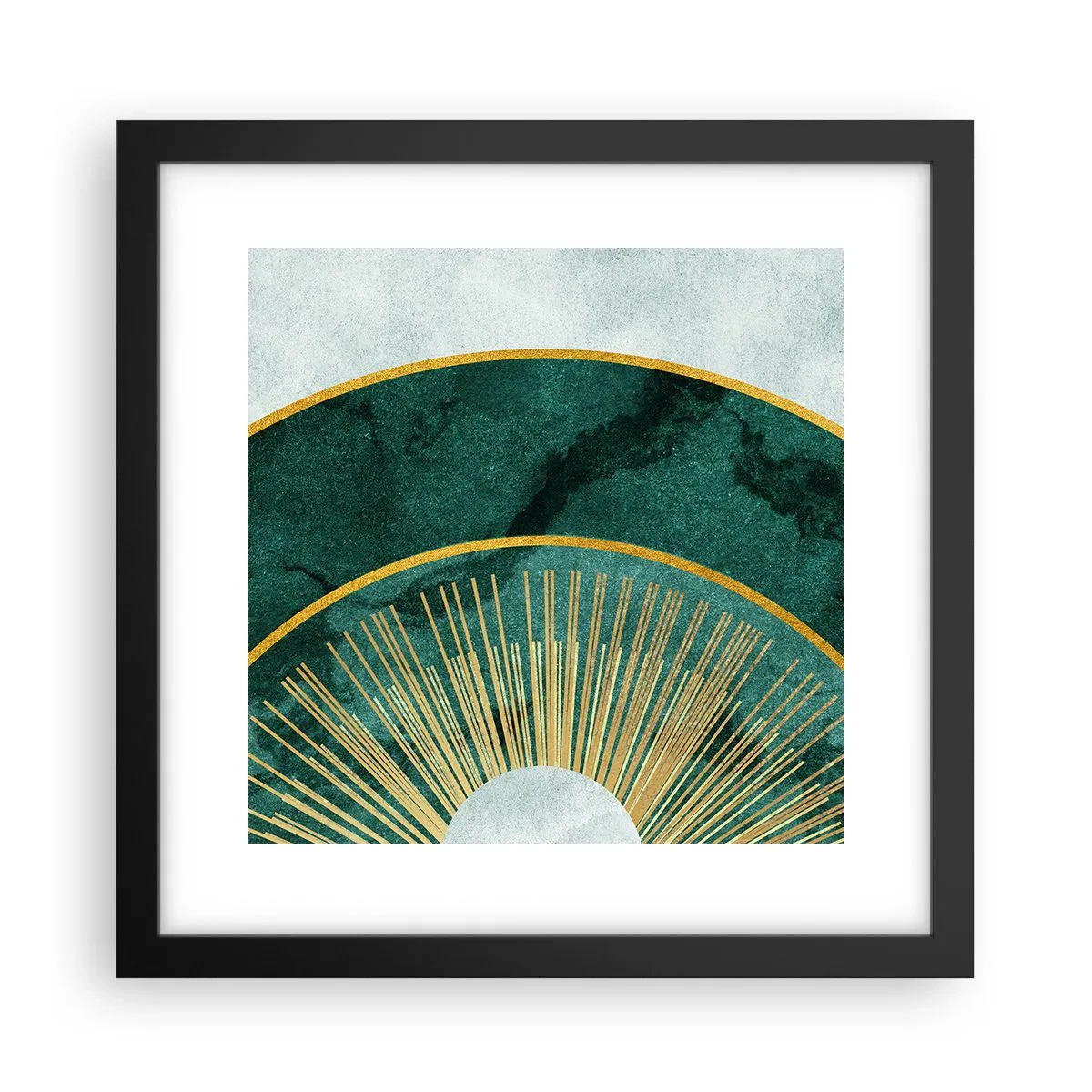 Affisch i svart ram - Ett annorlunda solsystem - 30x30 cm