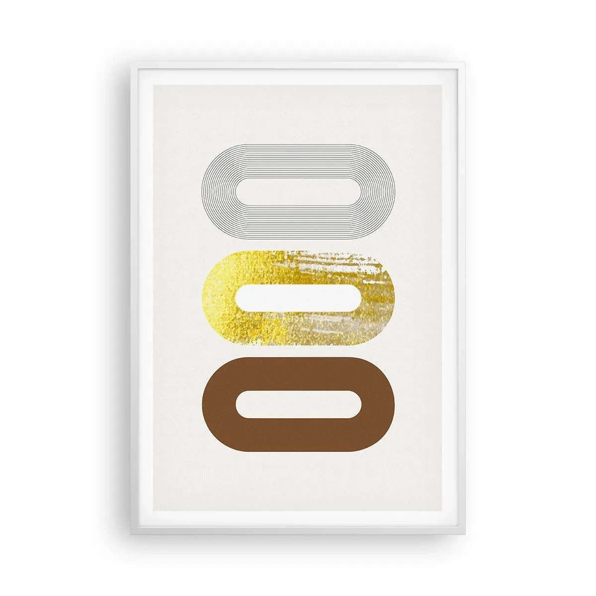 Affisch i vit ram - Ooo! - 70x100 cm