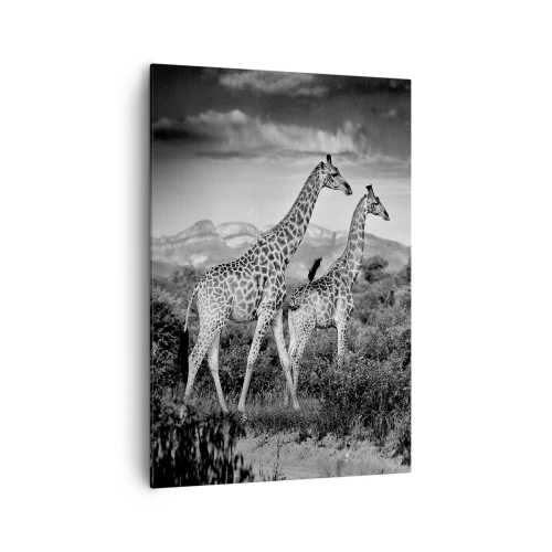 Canvastavla - Bild på duk - Högre klasser i Afrika - 70x100 cm
