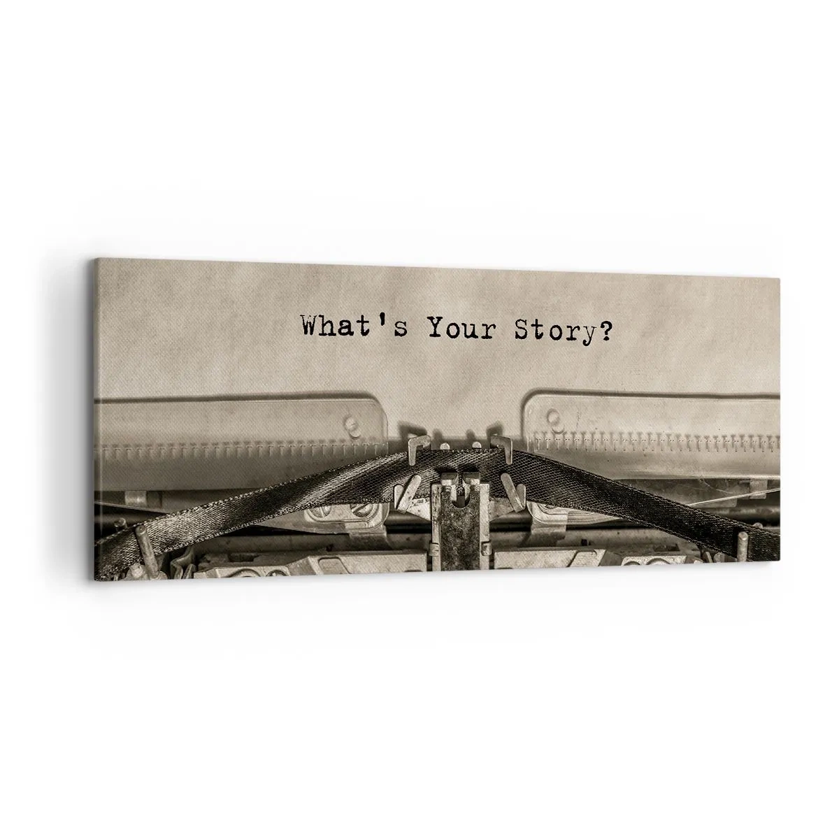 Canvastavla - Bild på duk - Svara mig - 120x50 cm