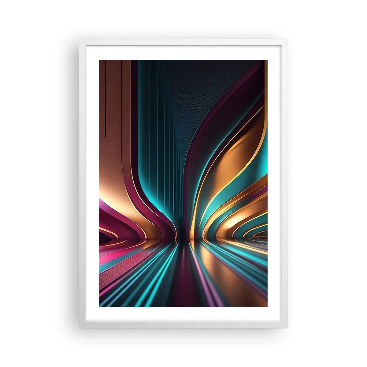 Affisch i vit ram - Ljusets arkitektur - 50x70 cm