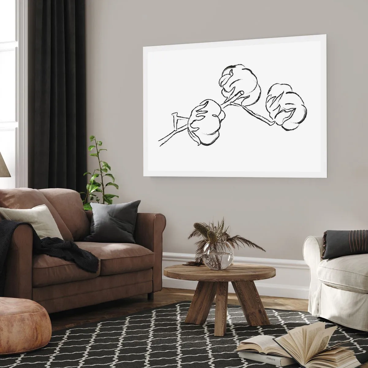 Affisch - Bomullsdun - 70x50 cm