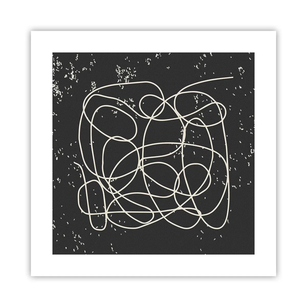 Affisch - Vilsegångna tankar - 40x40 cm