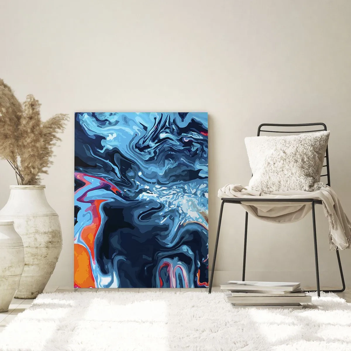 Glastavla - Bild på glas - En resa till himlens inre - 50x70 cm