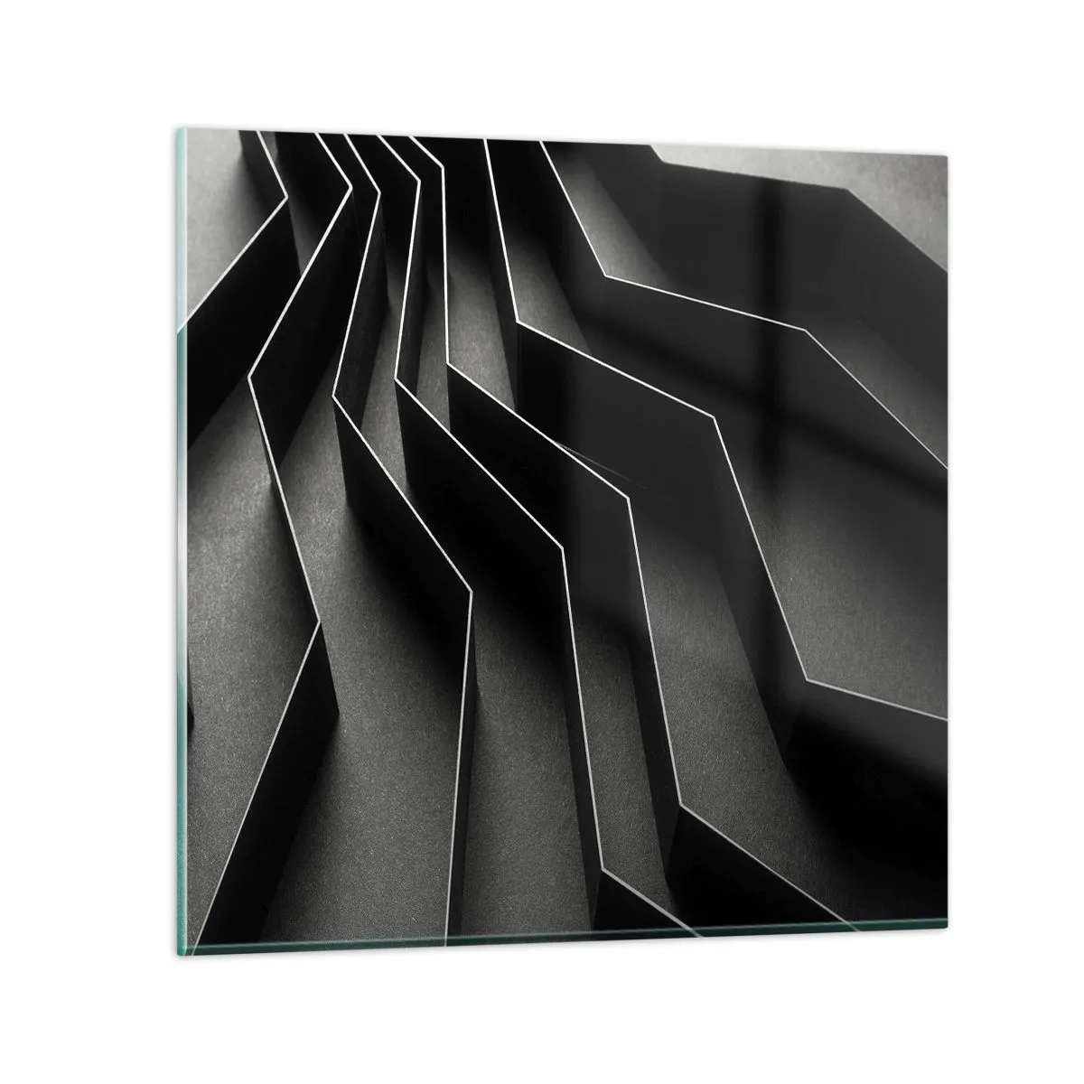 Glastavla - Bild på glas - Rumslig ordning - 30x30 cm