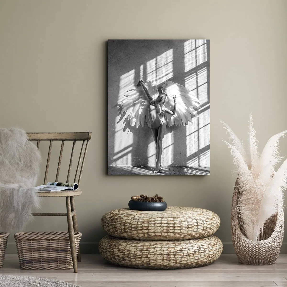 Canvastavla - Bild på duk - Direkt från himlen - 80x120 cm