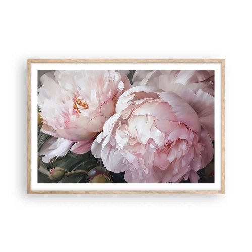 Affisch i ram av ljusek - Fast i blomning - 91x61 cm