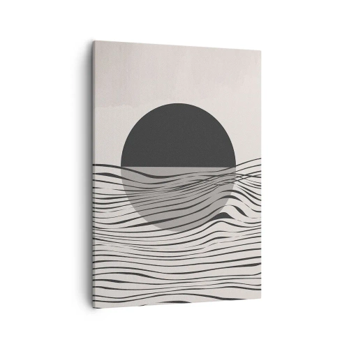 Canvastavla - Bild på duk - Halvdan komposition - 50x70 cm