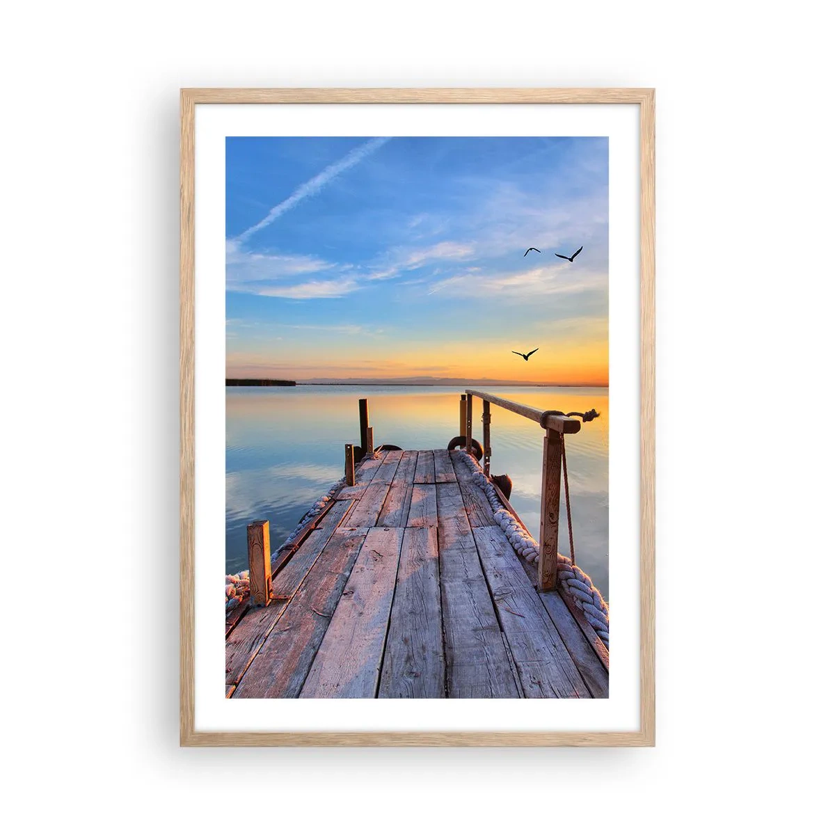 Affisch i ram av ljusek - Gå mot solen - 50x70 cm