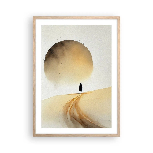 Affisch i ram av ljusek - Alltid längtande - 50x70 cm