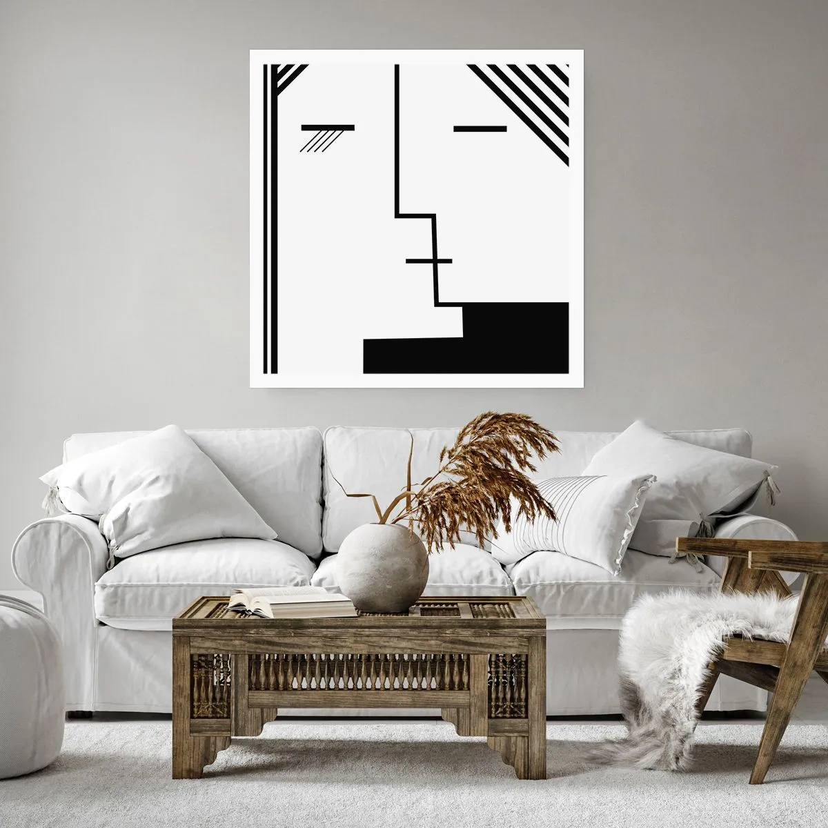 Affisch - Bara en kyss - 40x40 cm