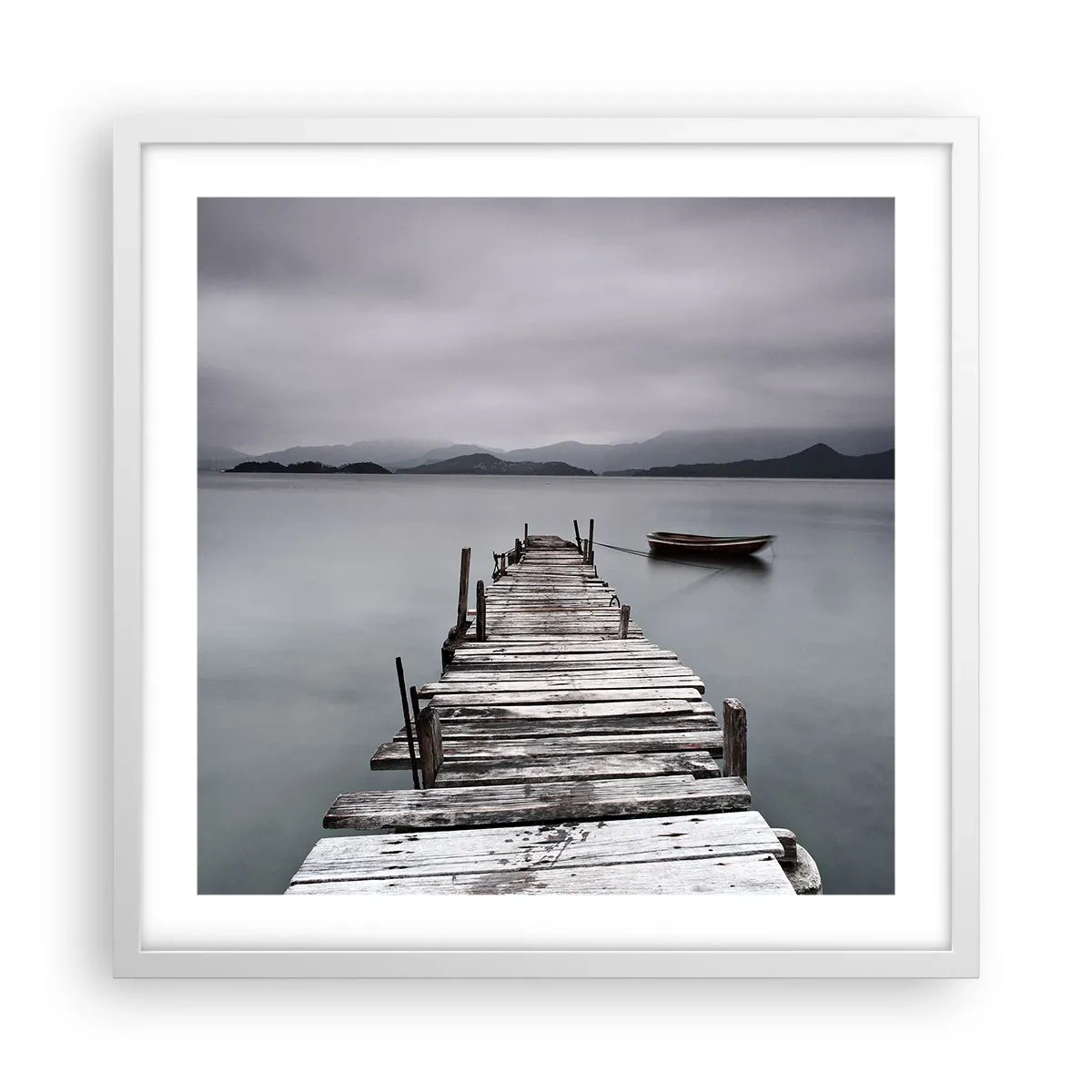 Affisch i vit ram - Imorgon kan du ge dig iväg - 50x50 cm